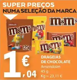 E.Leclerc Drageias de chocolate amendoim promoção