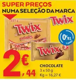 E.Leclerc Twix chocolate promoção