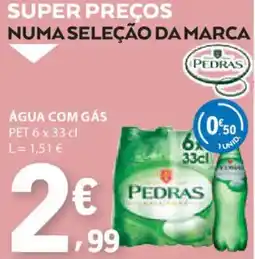 E.Leclerc Água com gás pedras promoção