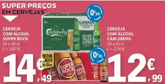 E.Leclerc Cerveja com alcool super bock promoção