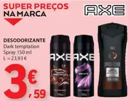 E.Leclerc Desodorizante axe dark temptation spray promoção