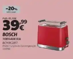 Radio Popular Bosch torradeira BCH3K2851 promoção