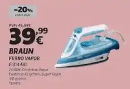 Radio Popular Braun ferro vapor FI3144BL promoção