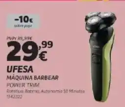 Radio Popular Ufesa maquina barbear Power Trim promoção