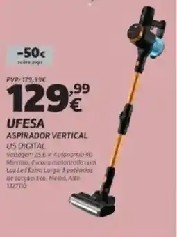 Radio Popular Ufesa aspirador vertical us digital promoção