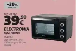 Radio Popular Electronia mini forno TG1983 promoção