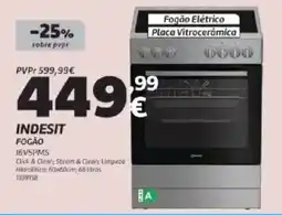 Radio Popular Indesit fogão 16V5PMS promoção