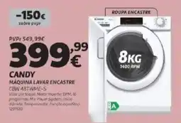 Radio Popular Candy máquina lavar encastre promoção