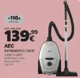 Radio Popular AEG Aspirador c/saco vx82-1-2mc promoção
