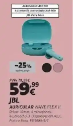 Radio Popular JBL Auricular wave flex II promoção