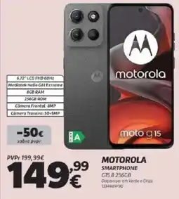 Radio Popular Motorola smartphone G15 8 256GB promoção