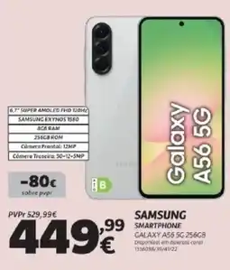 Radio Popular Samsung smartphone GALAXY A56 5G 256GB promoção
