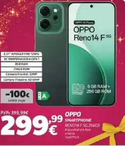 Radio Popular Oppo smartphone reno14 f 5g 256gb promoção