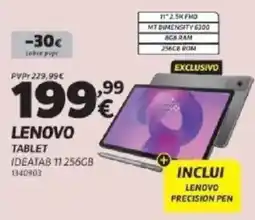 Radio Popular Lenovo tablet IDEATAB 11 256GB promoção