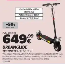 Radio Popular Urbanglide trotinete ecross duo promoção