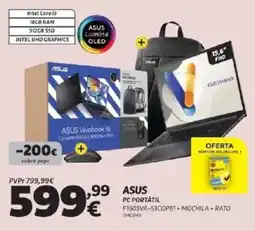 Radio Popular Asus pc portátil promoção