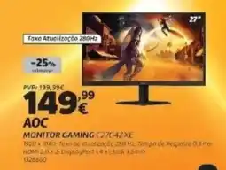 Radio Popular AOC Monitor gaming promoção