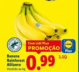 Lidl Banana Rainforest Alliance promoção