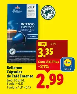 Lidl Bellarom Cápsulas de Café Intenso promoção