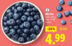 Lidl Mirtilo promoção