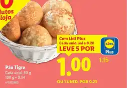 Lidl Pão Tigre Cada unid. promoção