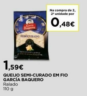 El Corte Inglés Queijo ralado garcía baquero promoção