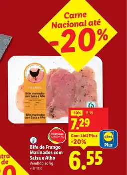 Lidl Bifes marinados com Salsa e Alho promoção
