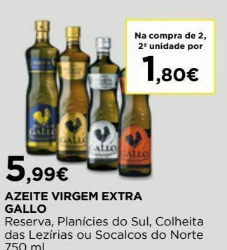 El Corte Inglés Azeite gallo promoção
