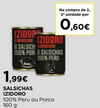 El Corte Inglés Salsicha izidoro promoção