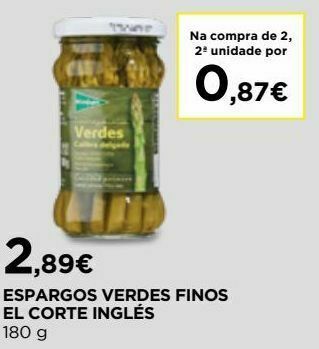 El Corte Inglés Espargos el corte inglés promoção