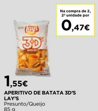 El Corte Inglés Aperitivos lay's promoção
