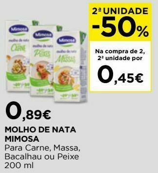 El Corte Inglés Molhos mimosa promoção