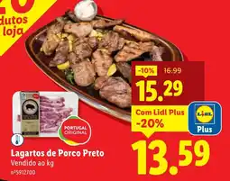 Lidl Lagartos de Porco Preto promoção