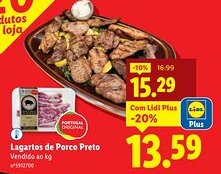 Lidl Lagartos de Porco Preto promoção