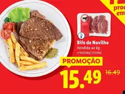Lidl Bife de Novilho promoção