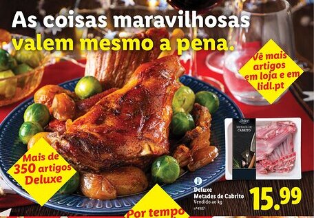 Lidl Deluxe Metades de Cabrito promoção