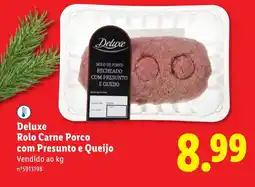 Lidl Deluxe Rolo Carne Porco com Presunto e Queijo promoção