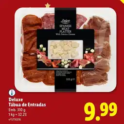Lidl Deluxe Tábua de Entradas promoção