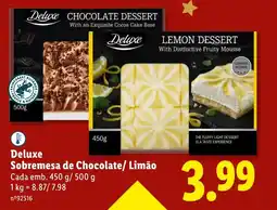 Lidl Deluxe Sobremesa de Chocolate/ Limão Cada promoção