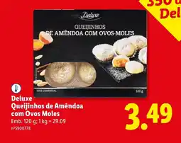 Lidl Deluxe Queijinhos de Amêndoa com Ovos Moles promoção