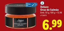 Lidl Deluxe Ovas de Salmão promoção