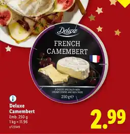 Lidl Deluxe Camembert promoção