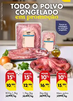 Pingo Doce Todo o polvo congelado em promoção promoção