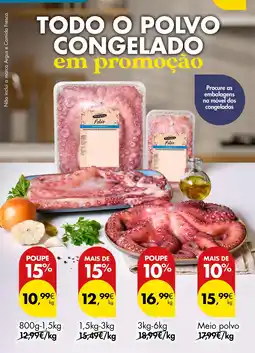 Pingo Doce Todo o polvo congelado em promoção promoção