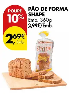 Pingo Doce Pão de forma shape promoção