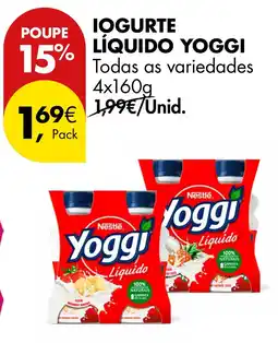 Pingo Doce Iogurte líquido yoggi promoção
