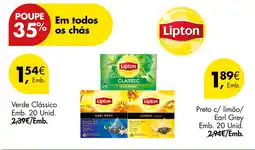 Pingo Doce Lipton Preto c/ limão/ Earl Grey promoção