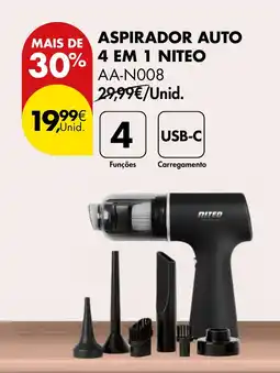 Pingo Doce Aspirador auto 4 em 1 niteo promoção