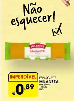 Meu Super Esparguete milaneza promoção