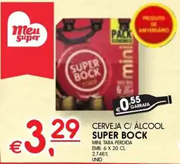 Meu Super Cerveja c/ álcool super bock promoção